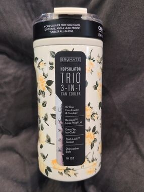 BrüMate Cottage Rose Trio BNWT | Rare Print | HTF | New